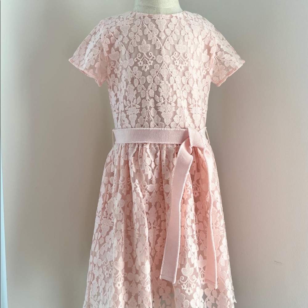 Liu-Jo Baby Pale Pink Blush size 6 Lace Dress